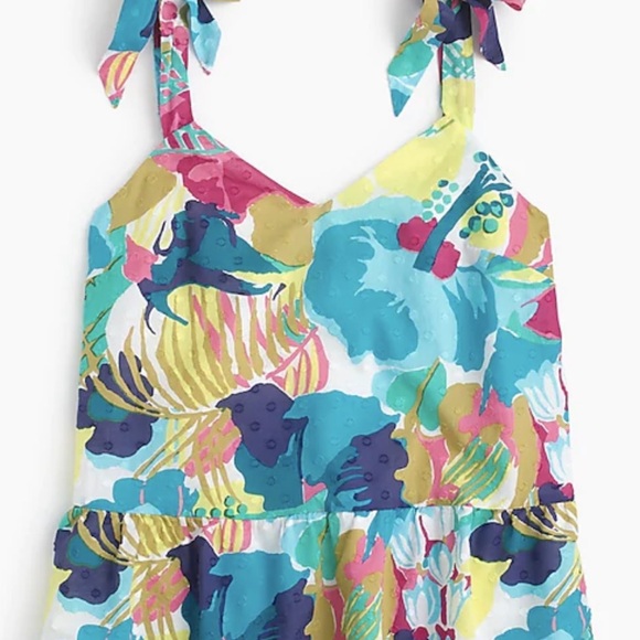 J. Crew Tops - J.Crew tie-shoulder peplum top in seaside floral print size 6